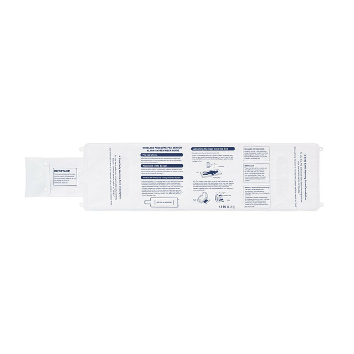 Vuoteen anturityyny 10 x 35 tuumaa PVC hoivakäyttöön langaton hälytysjärjestelmä