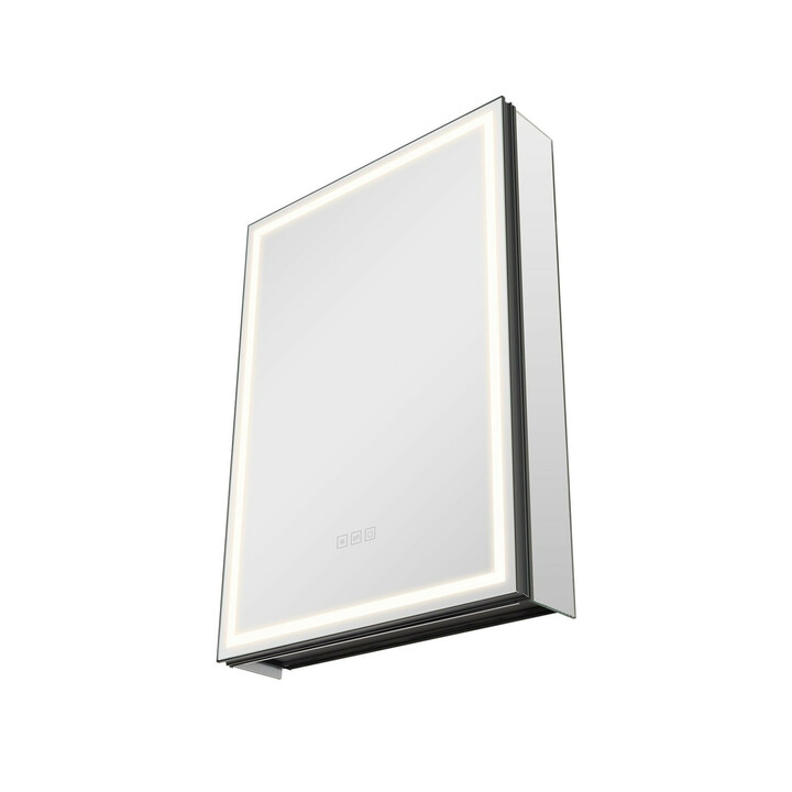 Valopeilillinen lääkekaappi CTS-303 50 x 70 cm LED 3-värinen himmennettävä huurteenpoistolla upotettava tai seinäpinnalle