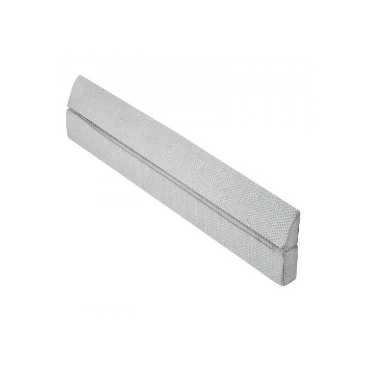Sängynpäädyn rakotyyny kiilatyyny 1525 x 152 x 152 mm, 25D-vaahto, harmaa, liukuestepohja