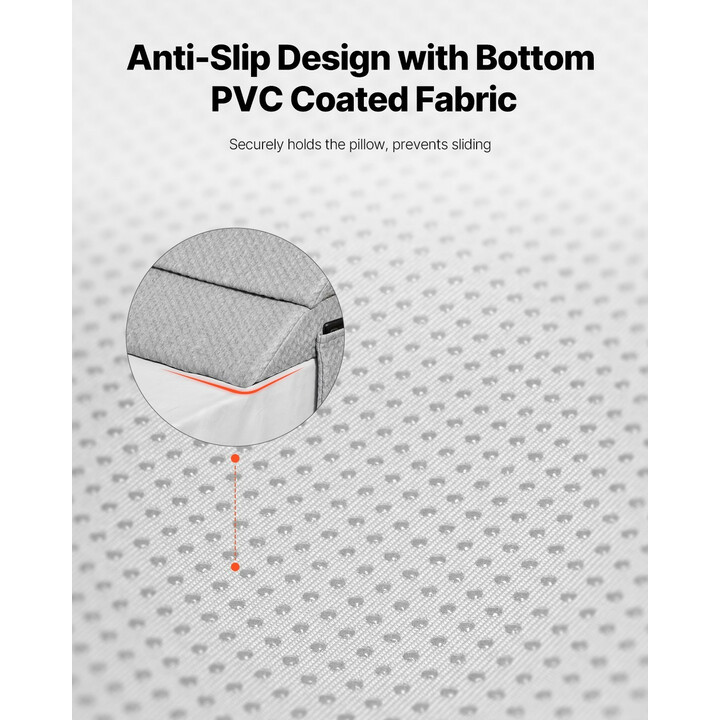 Sängynpäädyn ja patjan välin täytepäätytyyny 1524 x 245 x 152 mm, 25D vaahto, harmaa