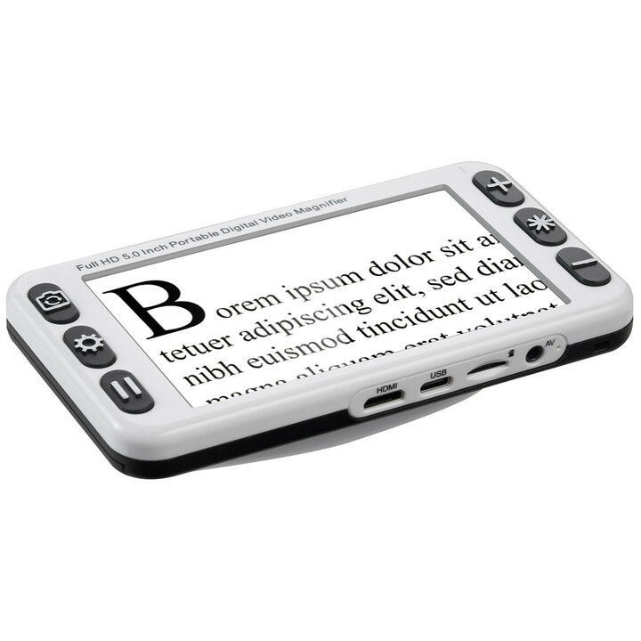 Kannettava digitaalinen suurennuslaite viiden tuuman LCD näytöllä kolmetoista megapikselin kaksoiskameralla 2 48 kertaisella