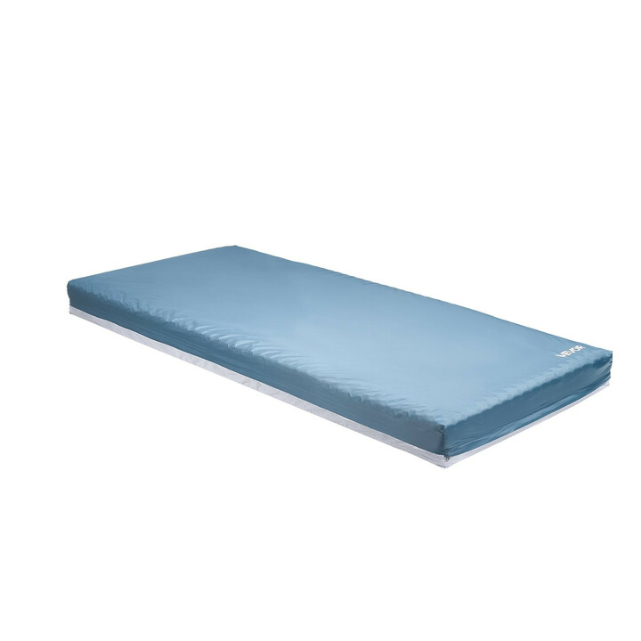 Sairaalasängyn patja LSS002, kolmivyöhykkeinen vaahtomuovi, vedenpitävä päällinen, 2030 x 914 x 153 mm, 159 kg kantavuus