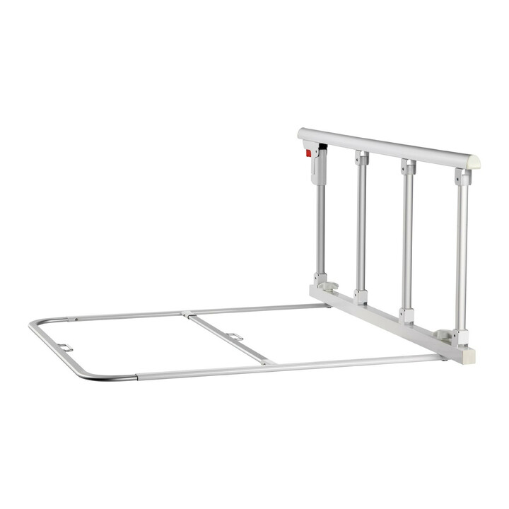 Taitettava sängynlaita senioreille 97 cm HFK-5115-1, metallinen tukikaide kiinnityshihnalla