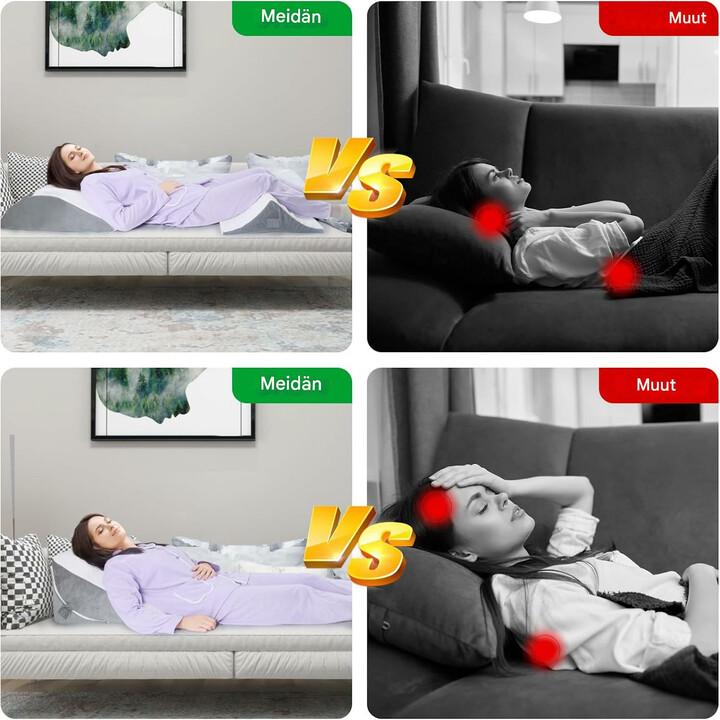 Kaksiosainen säädettävä kiilatyyny