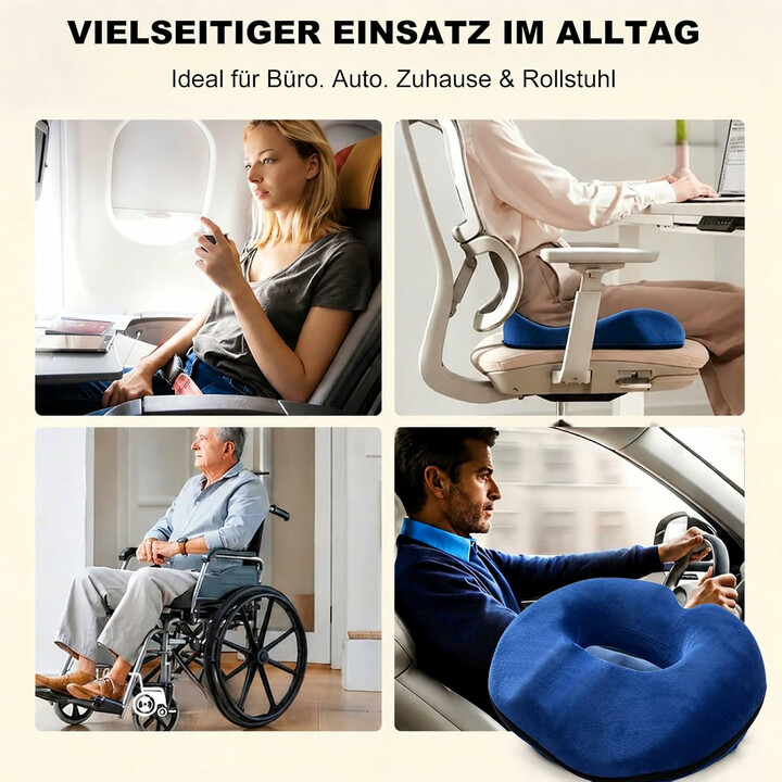Ergonominen rengastyyny mukavampaan istumiseen
