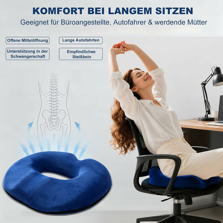 Ergonominen rengastyyny mukavampaan istumiseen