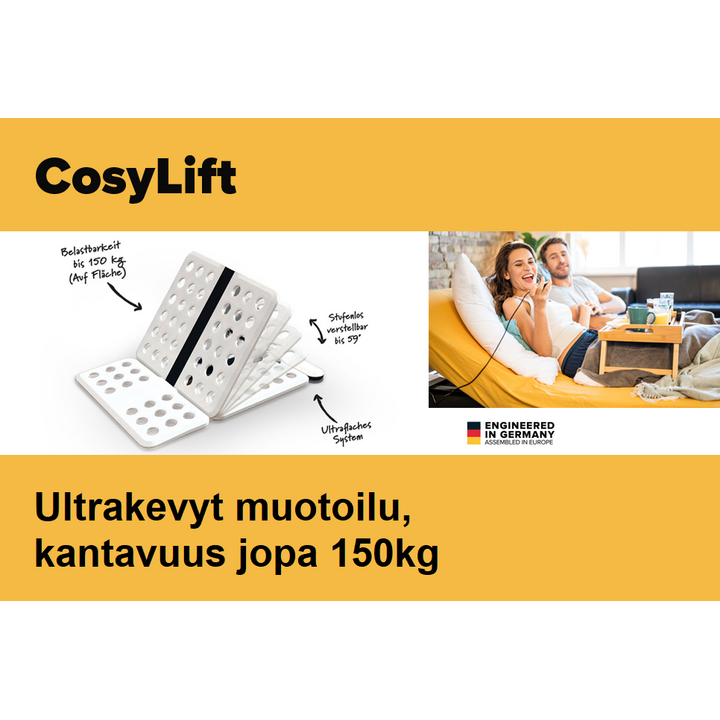 Sähköavusteinen kevyt selkänoja sänkyyn
